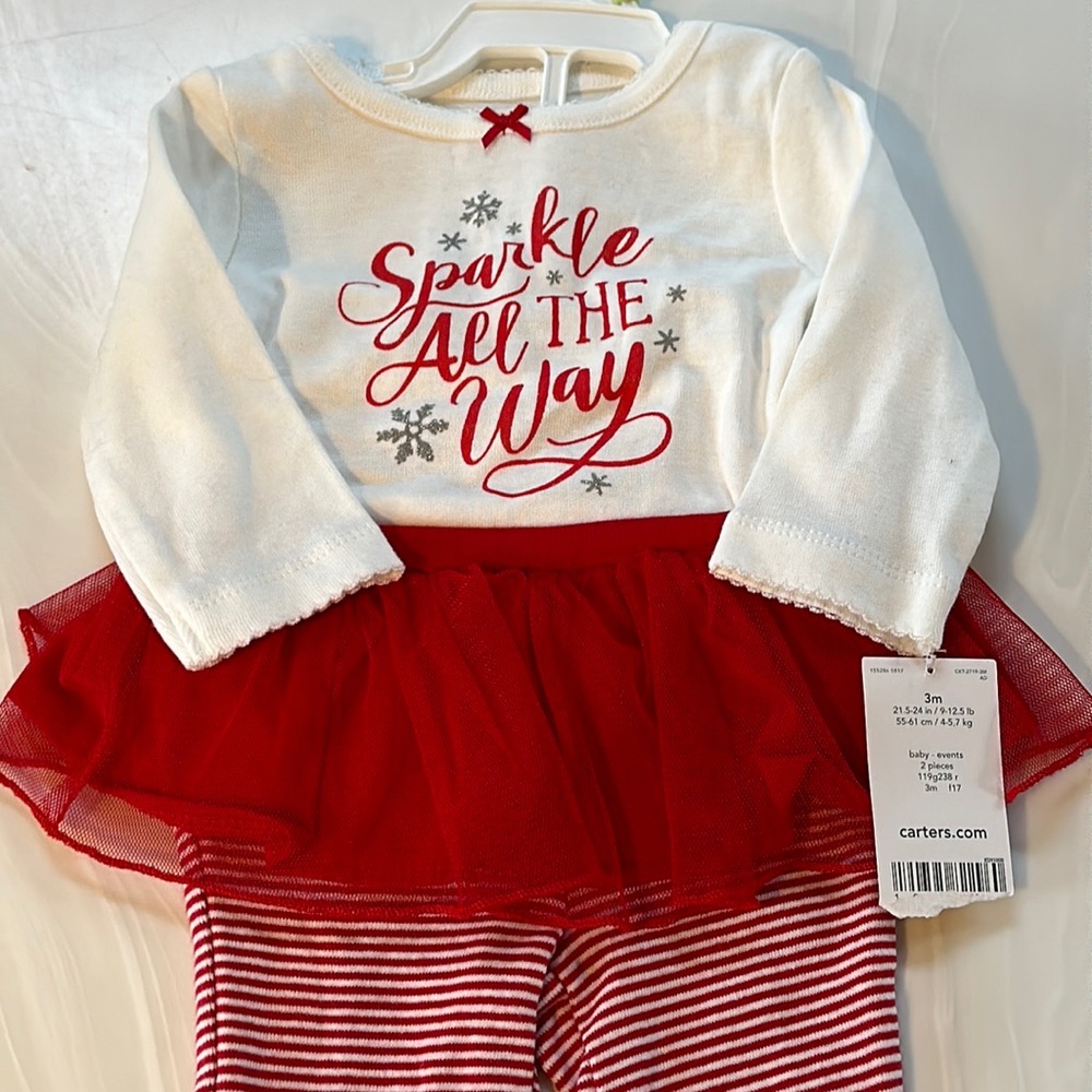 Carters holiday set - Brand New w/ tags! Size 3M